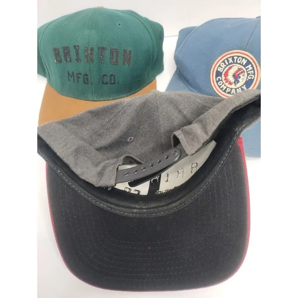 Brixton Manufacturering Hat Cap Adjustable SnapBack Flat Brim Lot 3